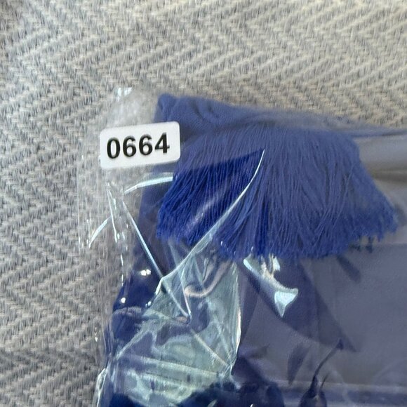 Torrid Blouse Womens 0 Blue V Neck Boho Classic Preppy Vacation Evening - Picture 8 of 9